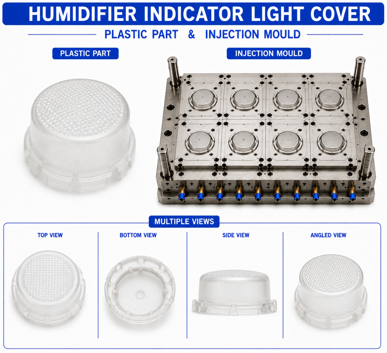 Humidifier Plastic Indicator Light Cover Mould and Moulding Service